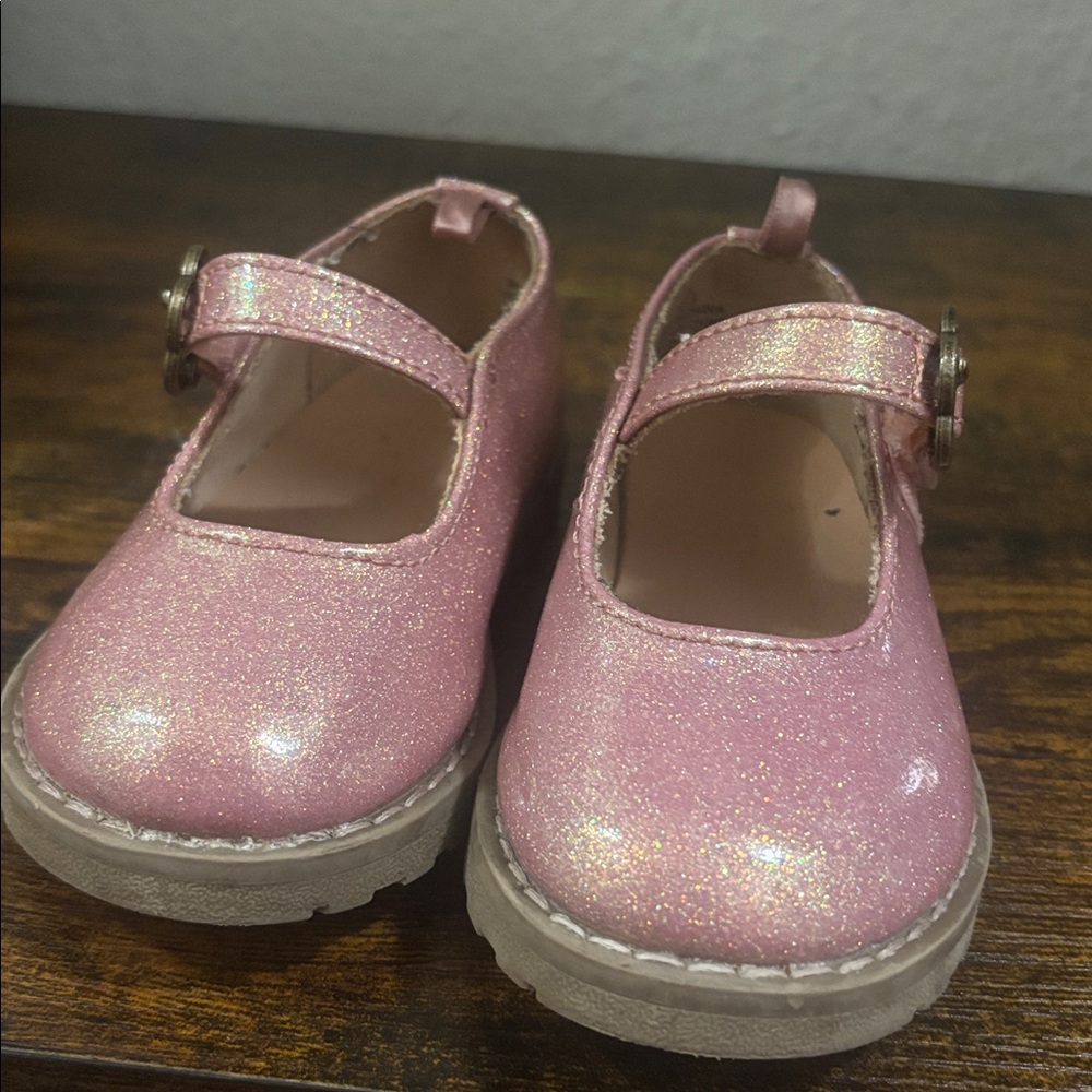 Old Navy Sparkly Pink Mary Jane Shoes
